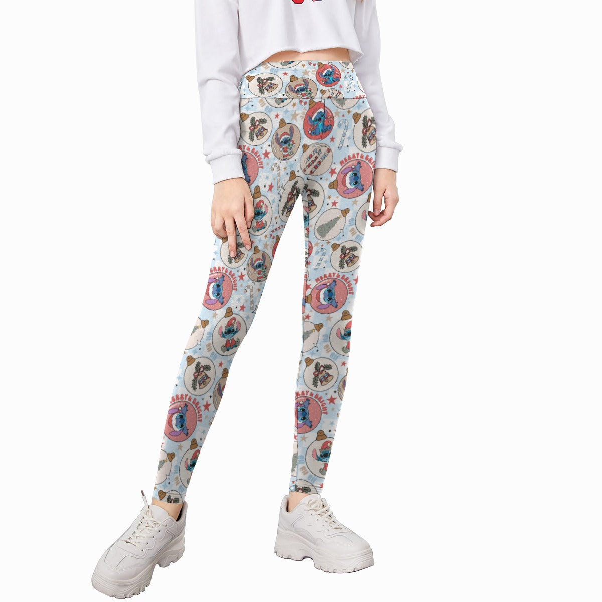 Festive Elf and Ornament Fun - Kid's Leggings