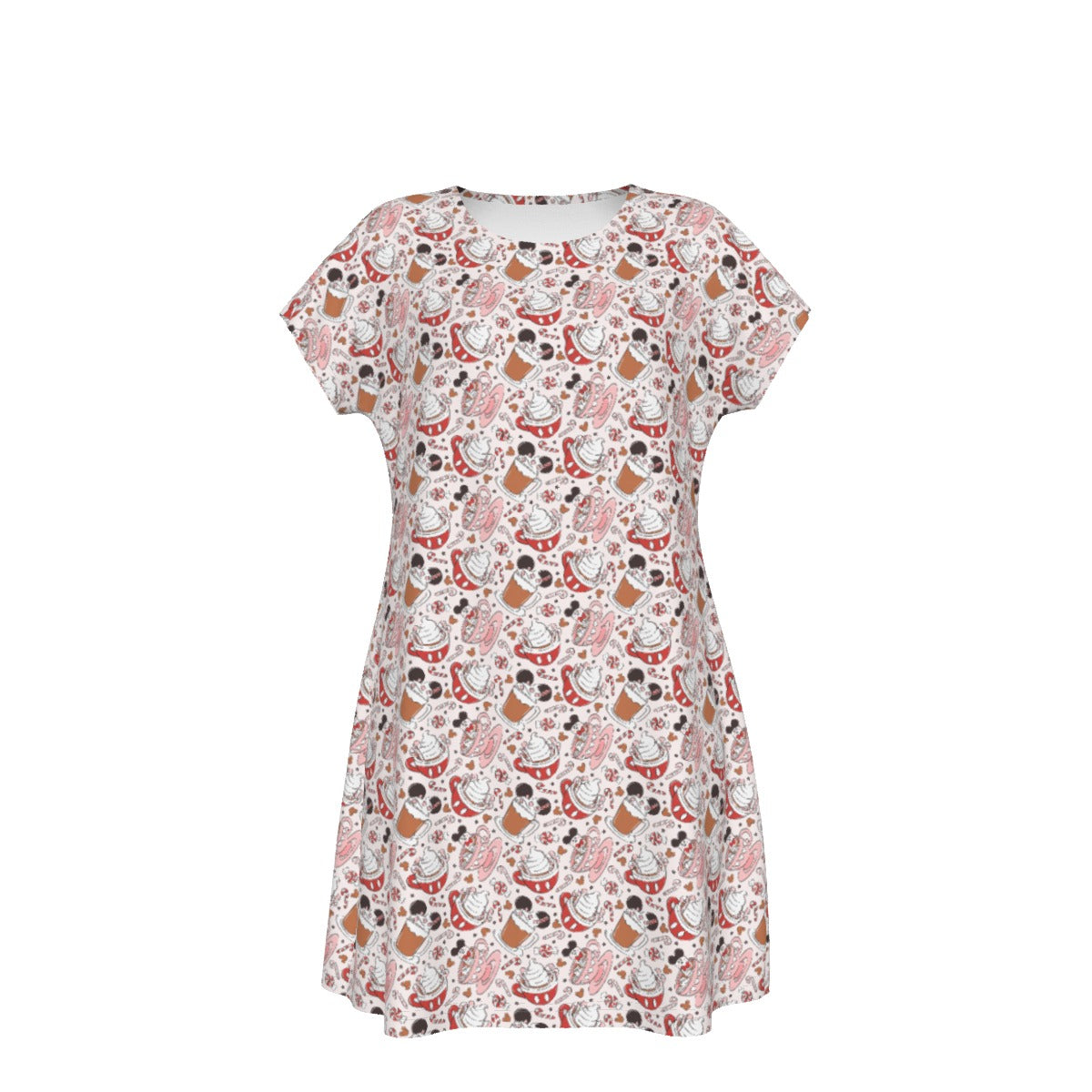 Magic Mouse Hot Chocolate - Women's T-Shirt Dress
