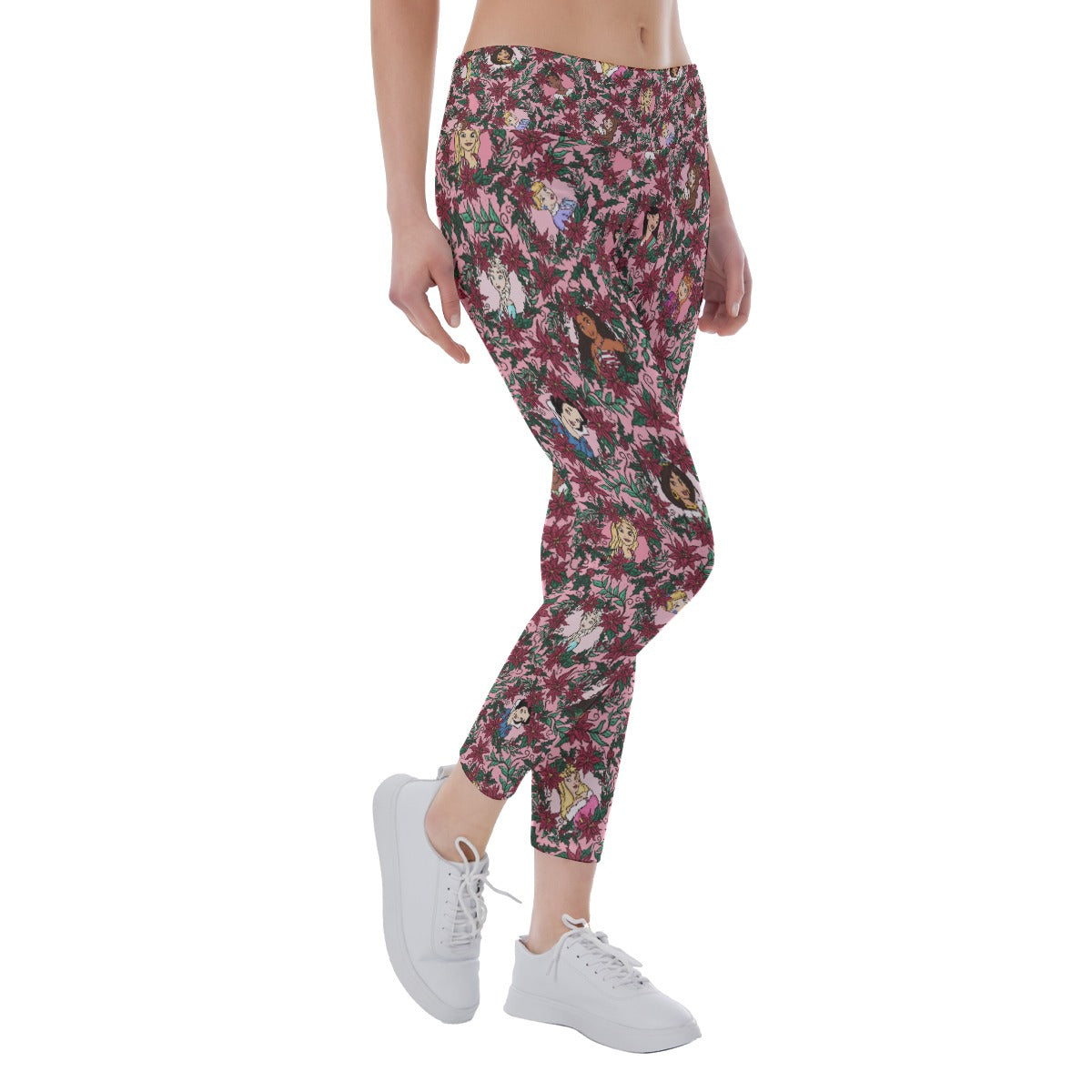 Poinsettia Princess Posse - Women's Yoga Leggings
