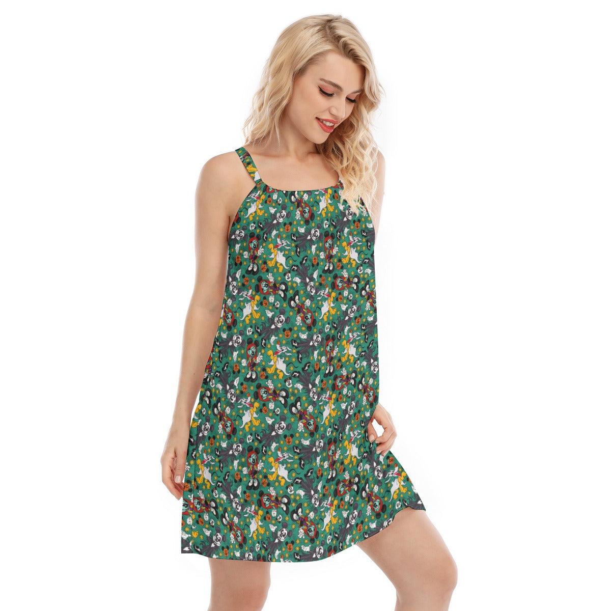 Beloved Couple as Spooky Pair - Women’s Adjustable Sundress