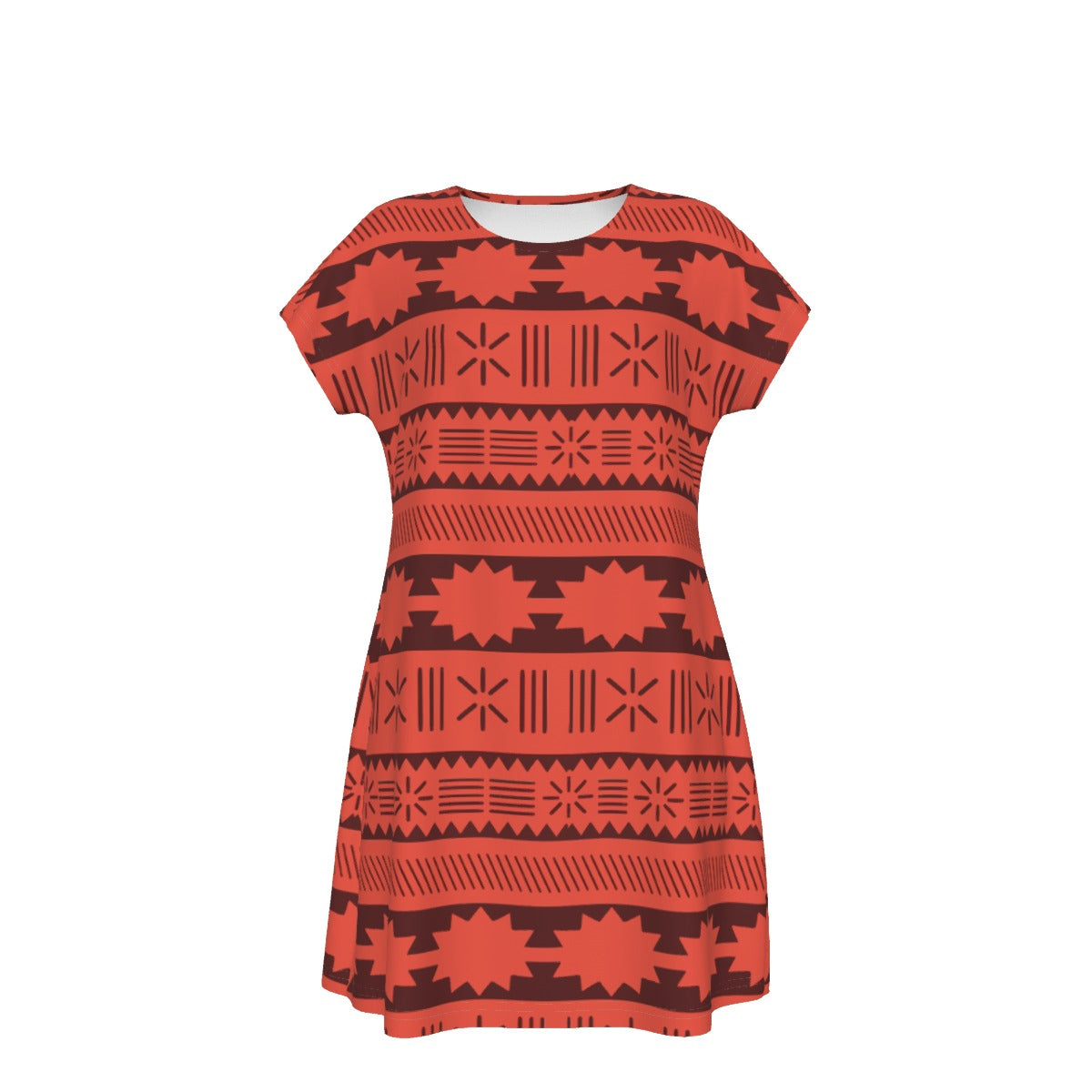 cute tribal dresses Butterfly Dress with Tribal Block Print Raw Cotton Primitive Tribal Craft