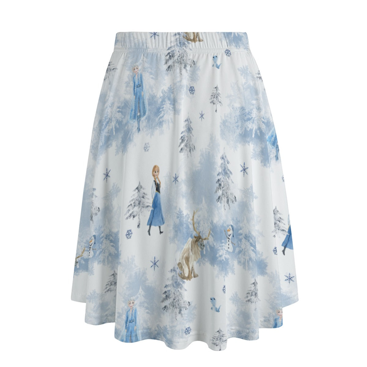 Enchanted Winter Landscape - Women’s Pocket Midi Skirt