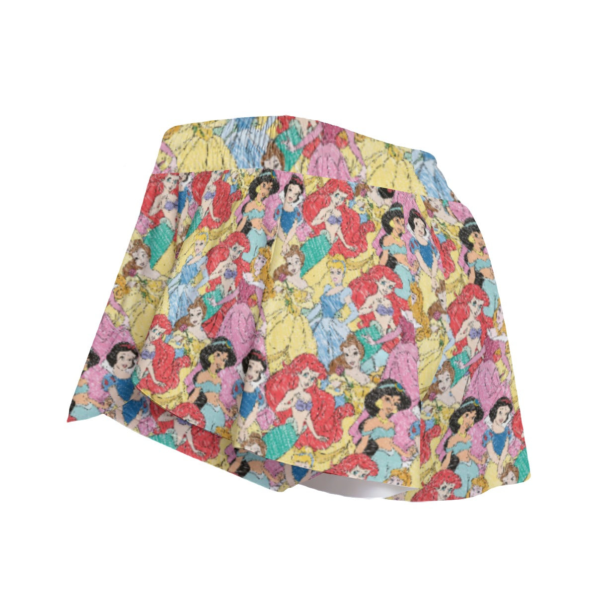 Royal Princess Sketches - Women's Flowy Pocket Shorts