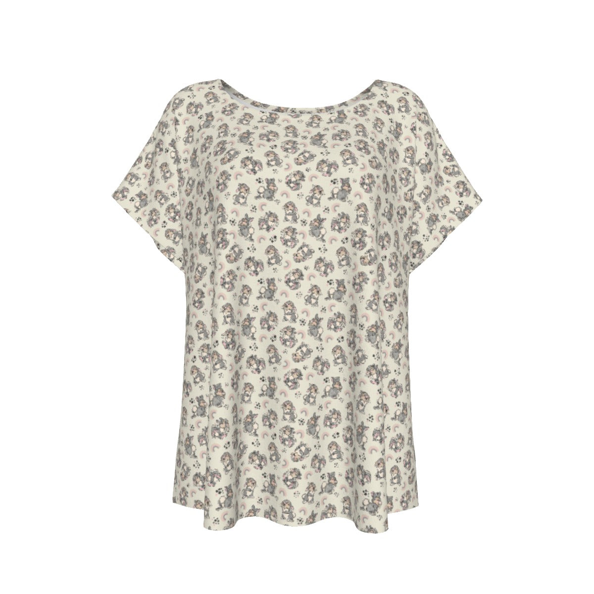Bouncy Bunny Bliss - Women’s Relaxed Fit Scoop Tee