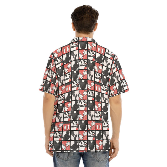 Mouse Block Party - Men's Hawaiian Button Up Shirt