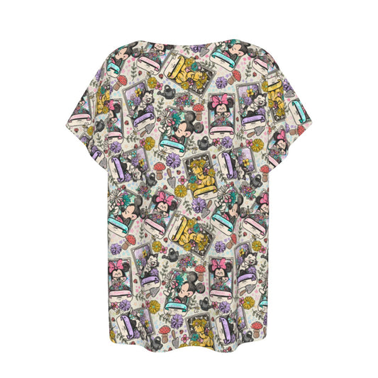 Garden Helpers Seed Packetskets - Women’s Relaxed Fit Scoop Tee