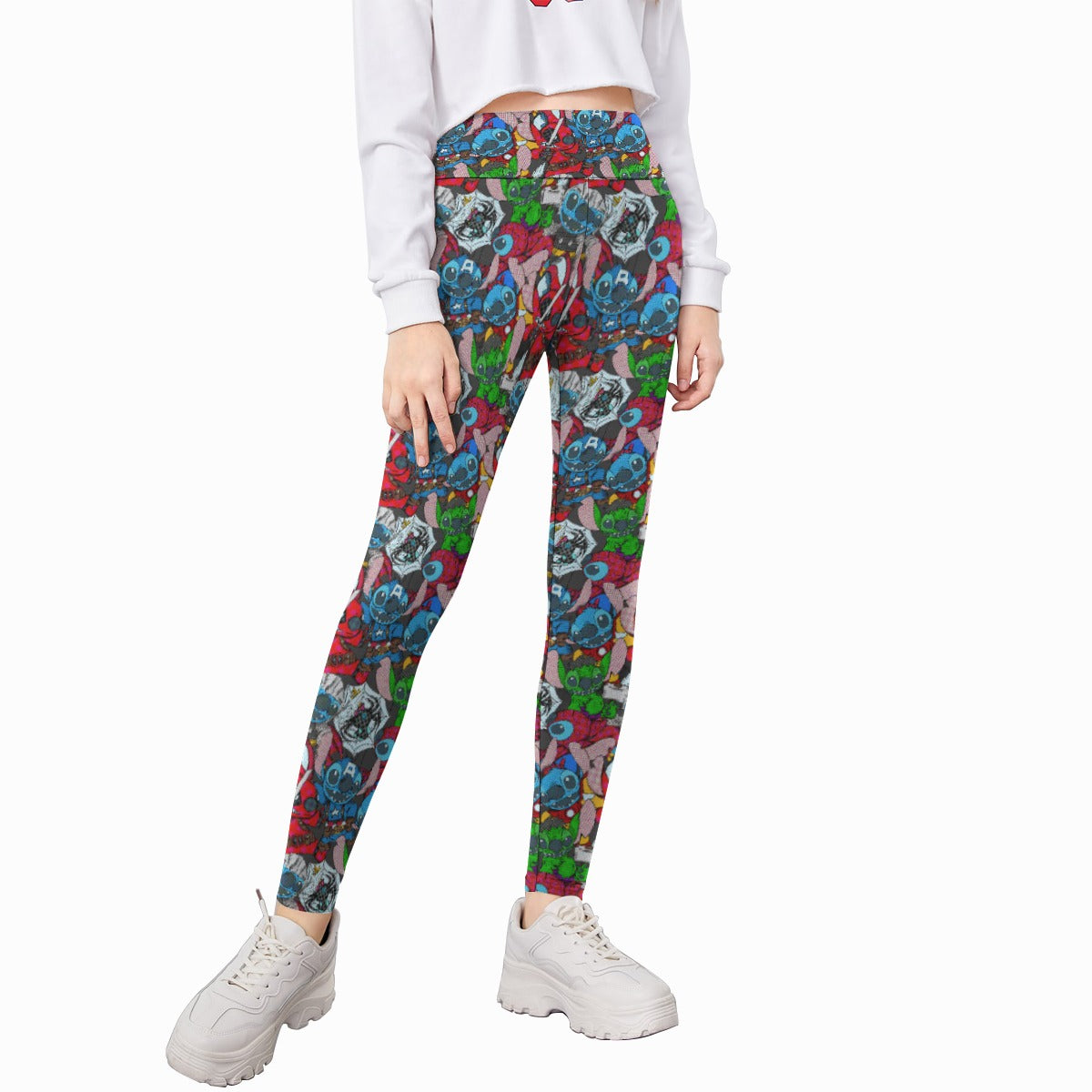 Superhero Stitch - Heroes Assembled - Kid's Leggings