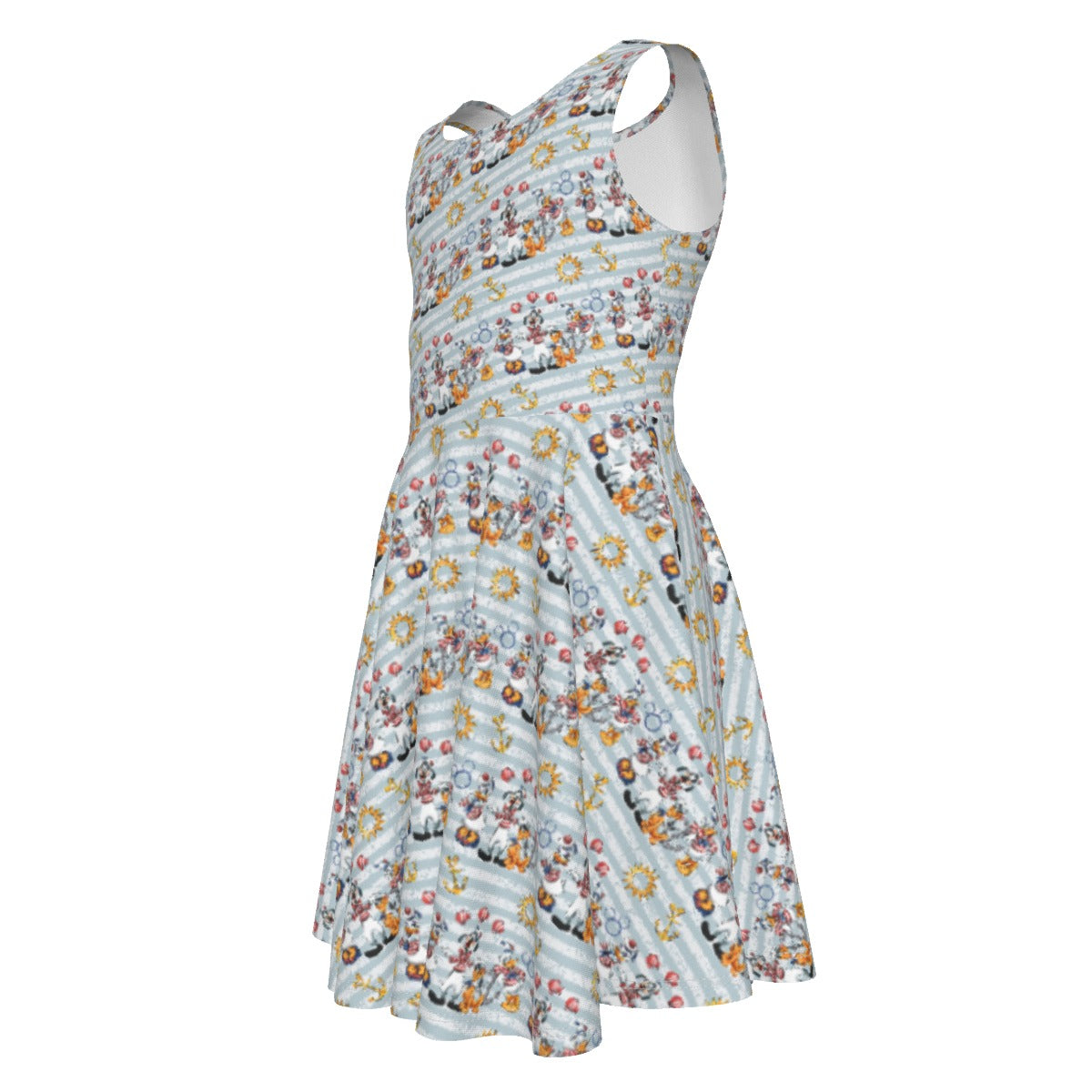 Set Sail with the Crewends - Kid's Sleeveless Skater Dress