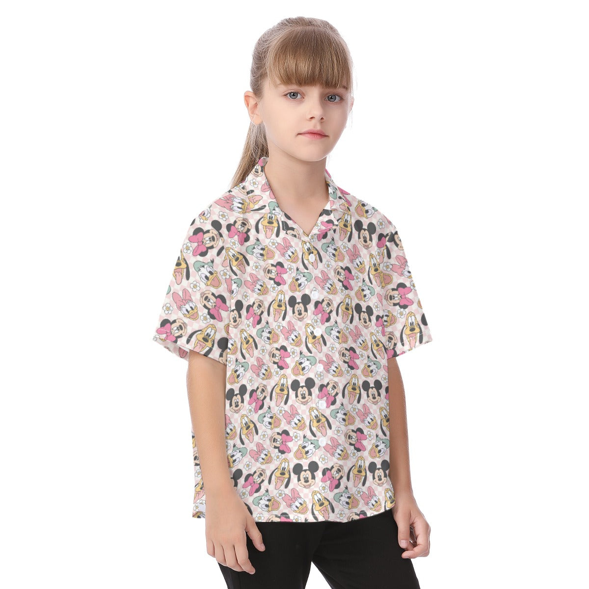 Pastel Picnic Party - Kid's Hawaiian Button Up Shirt