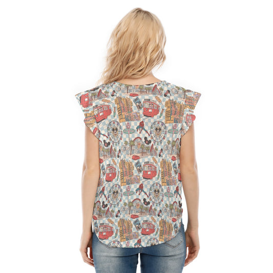 Revamped DCA - Women’s Flutter Sleeve Top
