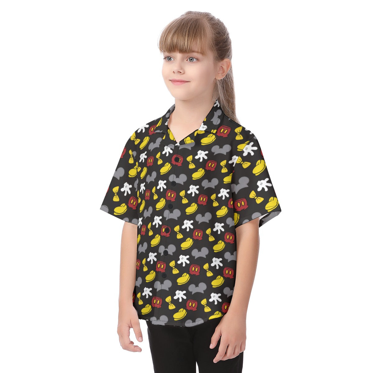 Classic Mouse Style - Kid's Hawaiian Button Up Shirt