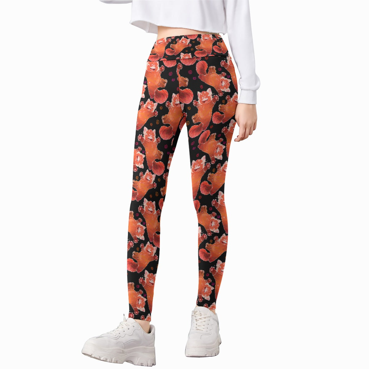 Scribbly Red Panda - Kid's Leggings
