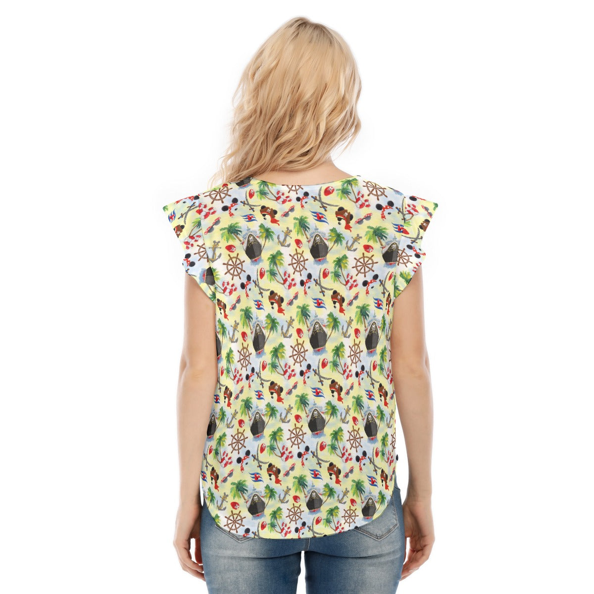 Pirate Night Cruise - Women’s Flutter Sleeve Top