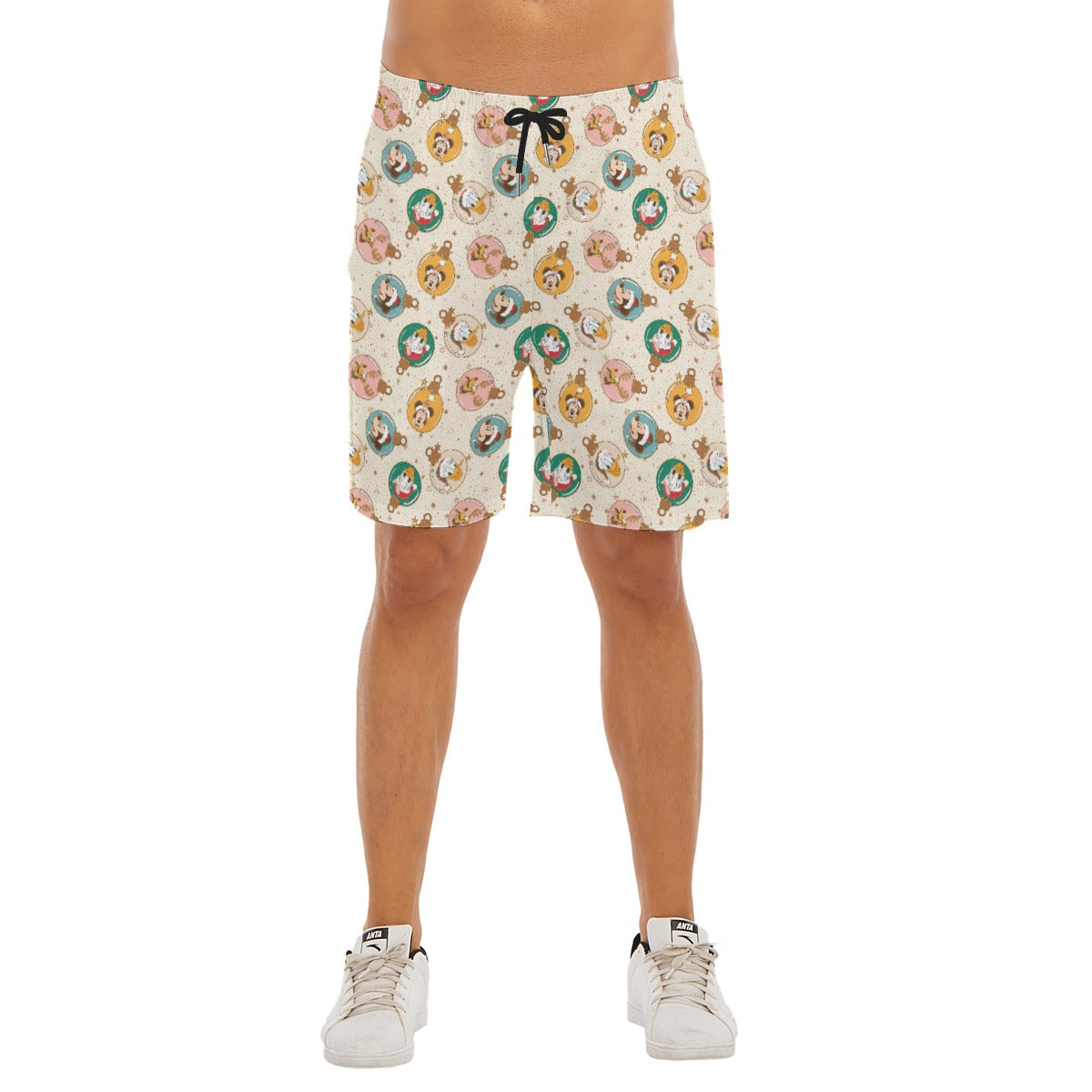 Golden Holiday Baubles - Men’s Pocket Beach Shorts