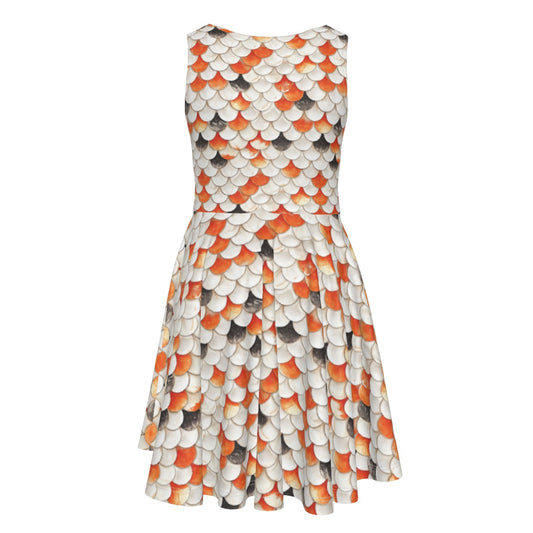 Animal Print - Koi Fish - Kid's Sleeveless Skater Dress