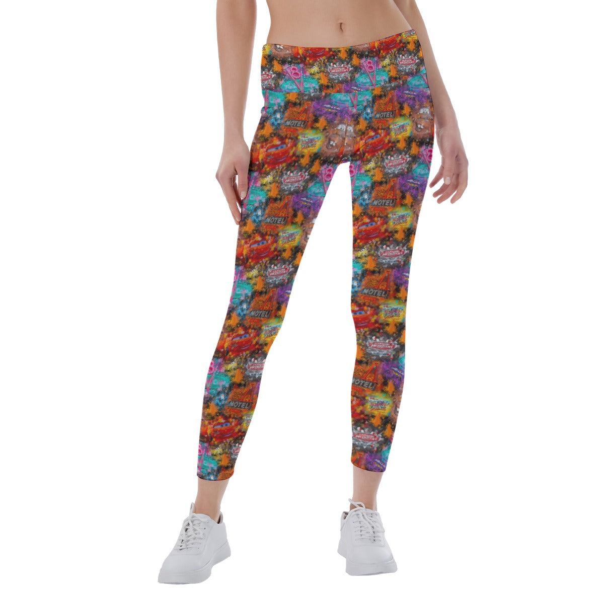 Watercolor Racing Adventure - Women's Yoga Leggings