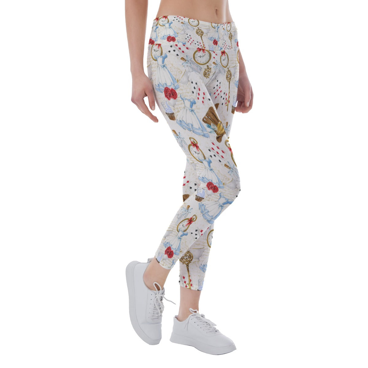 Curious Wonderland Icons - Women's Yoga Leggings