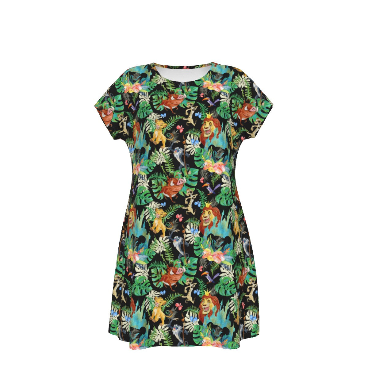 Watercolor Jungle Pride - Women's T-Shirt Dress