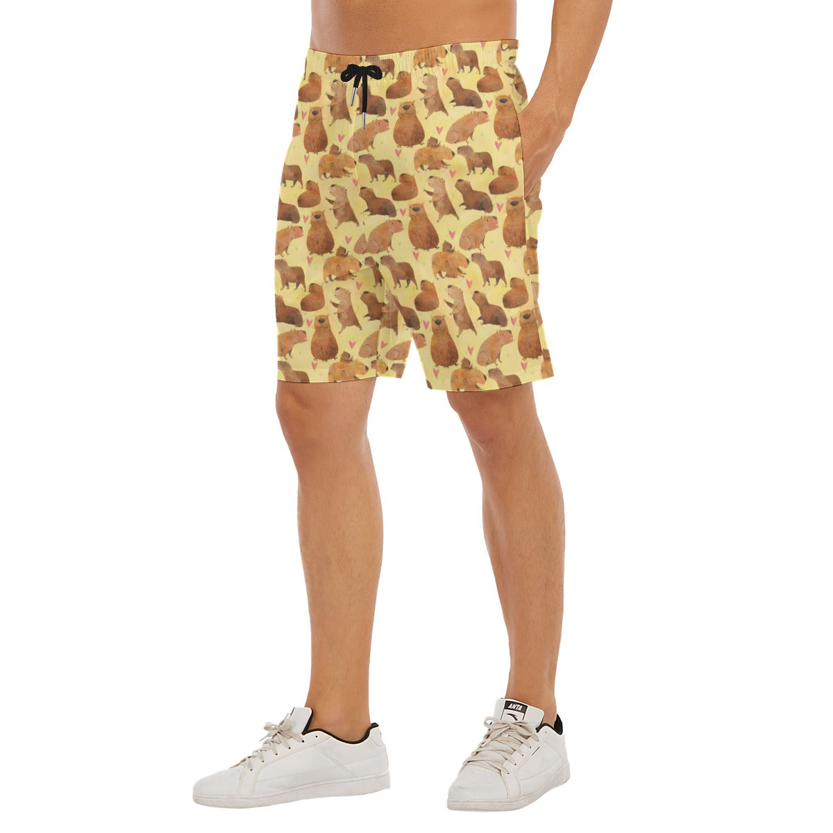 Capybara Love - Men’s Pocket Beach Shorts