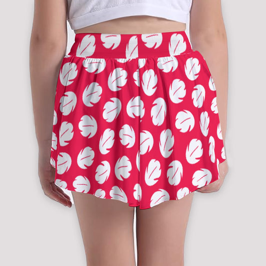 Island Leaf Print - Girls’ Flowy Pocket Shorts