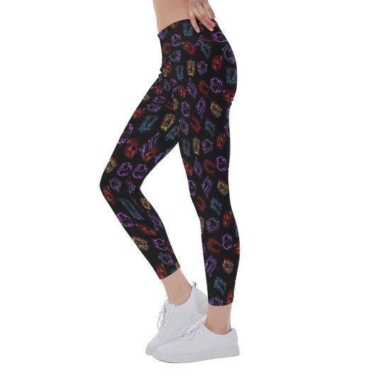 Villain Silhouettes Sparkle - Women's Yoga Leggings