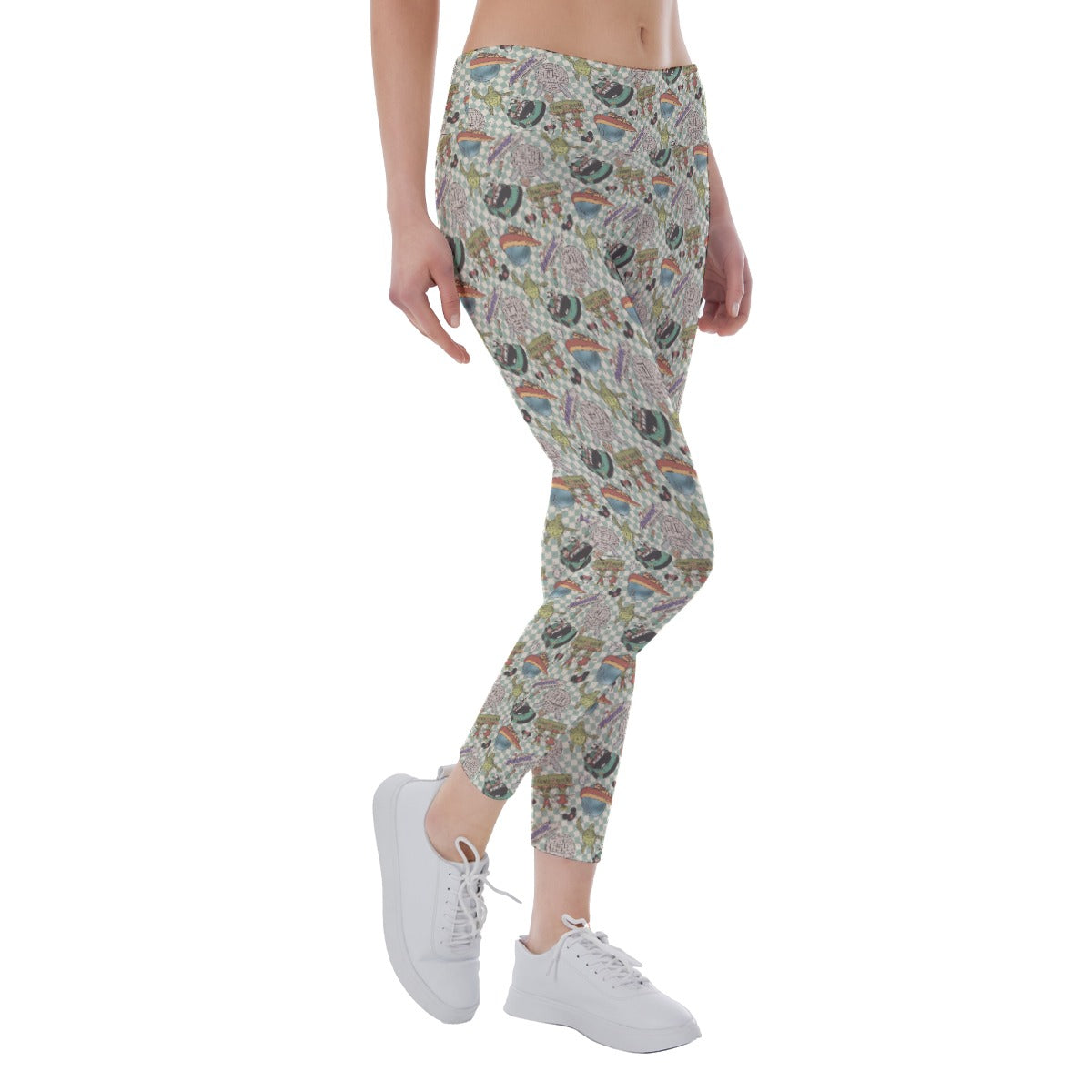 Hand Drawn EC - Women's Yoga Leggings