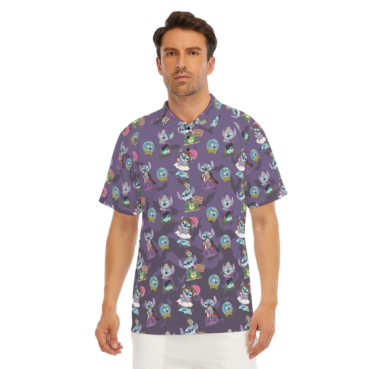Haunted Alien Portraits - Men's Polo Shirt