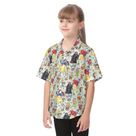 Fairest Crew Sketch - Kid's Hawaiian Button Up Shirt