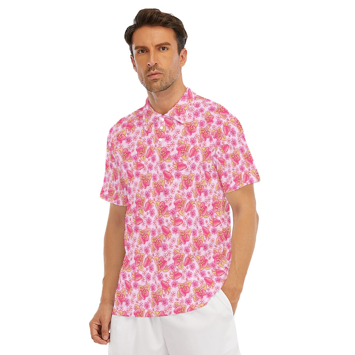 Summer Fruits - Strawberry - Men's Polo Shirt