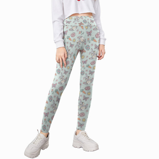 Springtime Bunny Cheer - Kid's Leggings