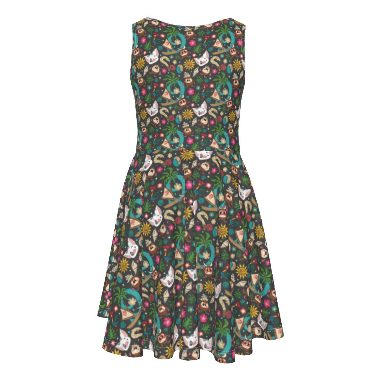 Polynesian Princess Icons - Kid's Sleeveless Skater Dress