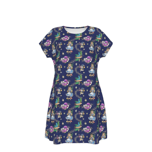 Whimsical Enchanted Forest - Women's T-Shirt Dress