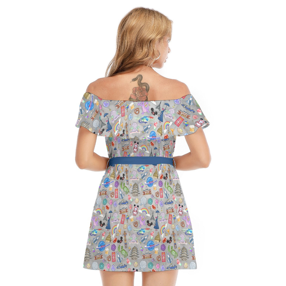 EC Around The World Experience - Women's Off-shoulder Ruffle Dress