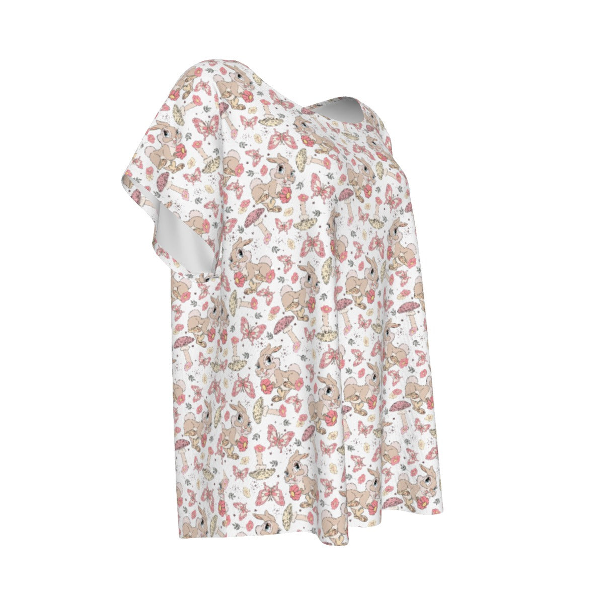 Woodland Bunny Cottagecore - Women’s Relaxed Fit Scoop Tee