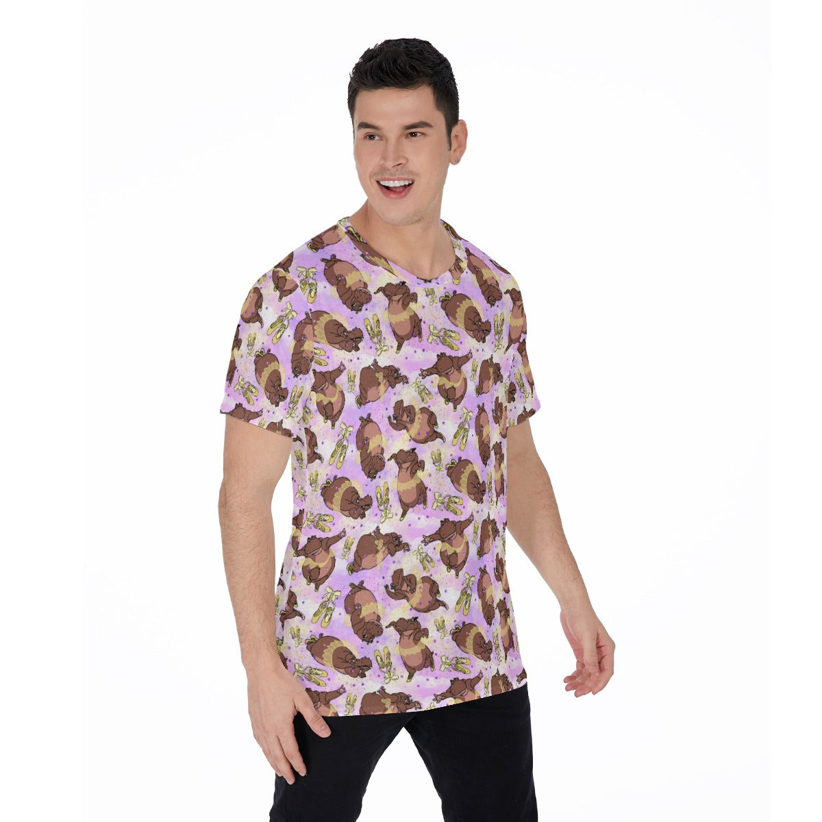 Ballerina Hippos - Men's Short Sleeve T-Shirt