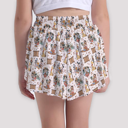 Victorian Holiday Celebration - Girls’ Flowy Pocket Shorts