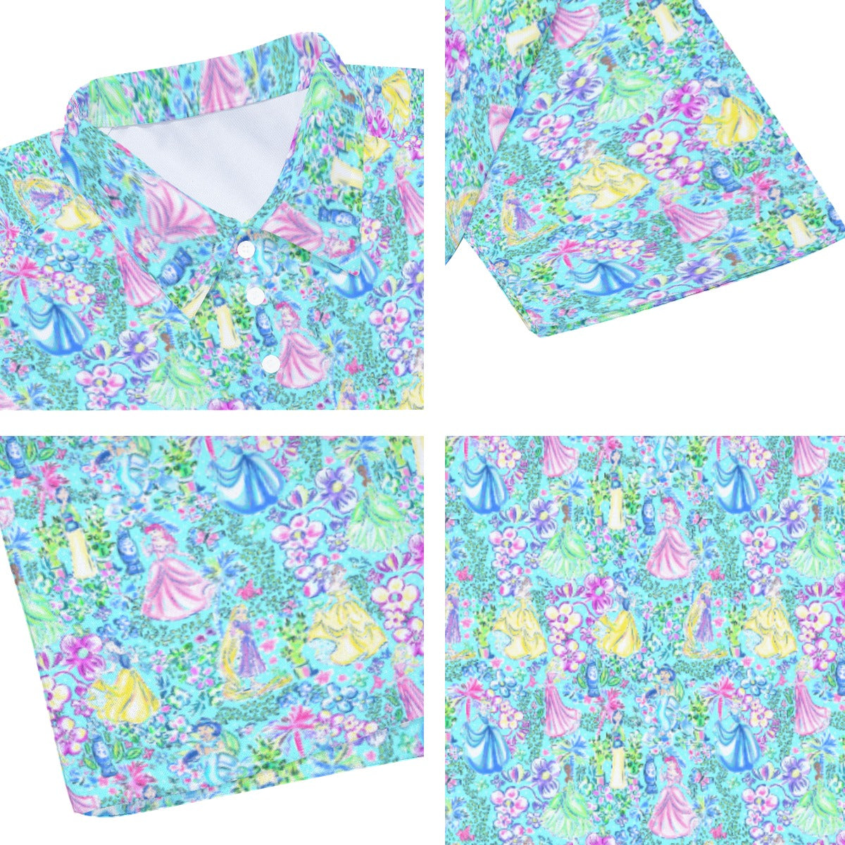 Bright Tropical Princess - Royal Garden Mashup - Men's Polo Shirt