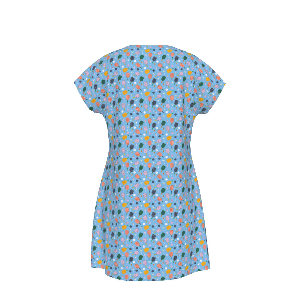 Pickleball and Cocktails - Women's T-Shirt Dress