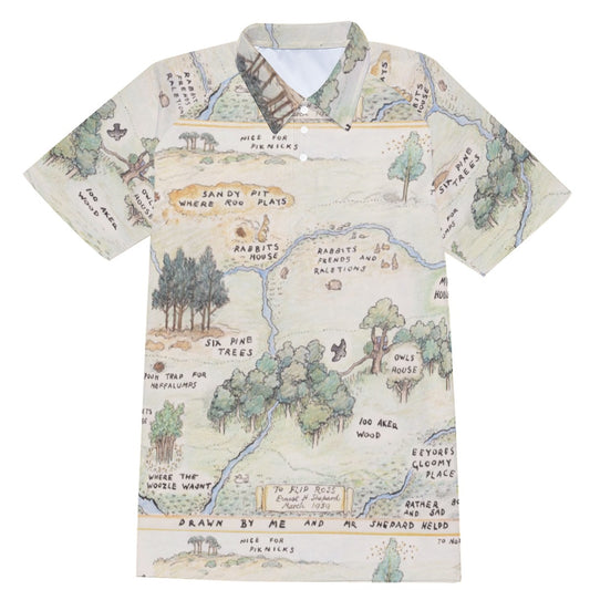 Hundred Acre Map - Men's Polo Shirt
