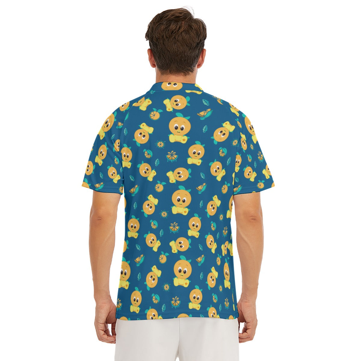 Cheerful Citrus Bird - Men's Polo Shirt