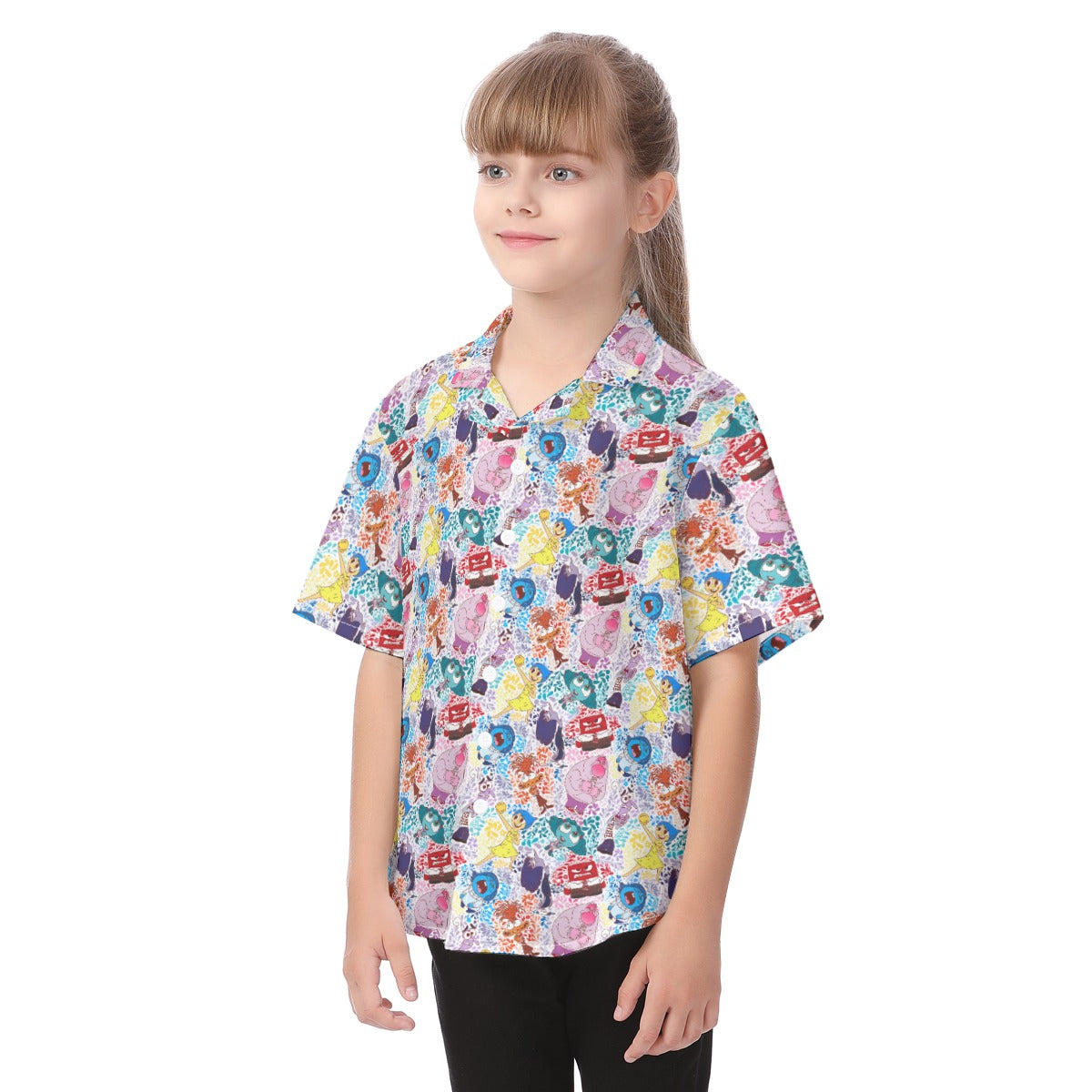 Floral Emotions - Kid's Hawaiian Button Up Shirt