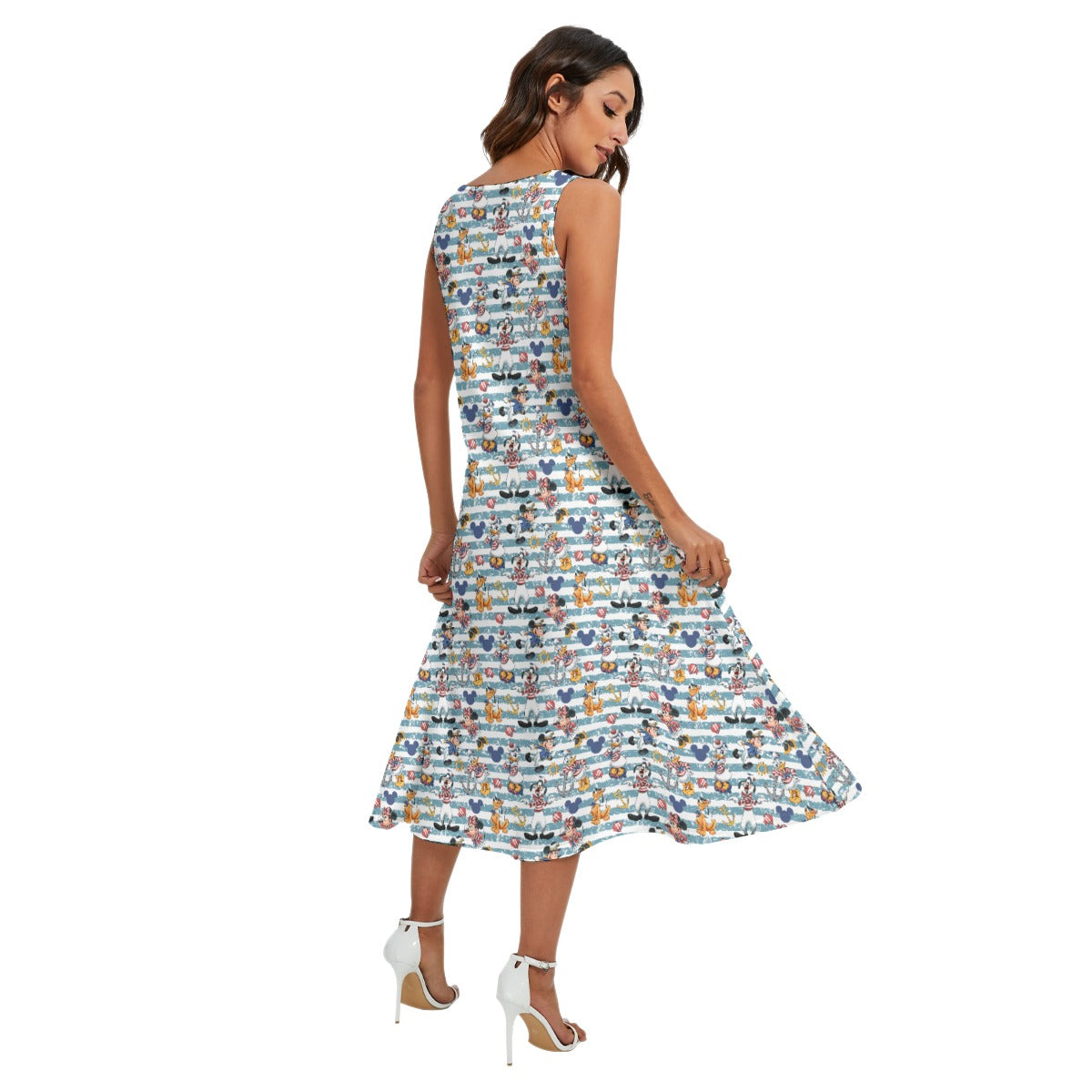 Cruise Crew on Deck - Women’s Diagonal Pocket Midi Dress