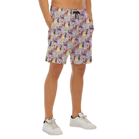 Enchanted Tale Sketch - Men’s Pocket Beach Shorts