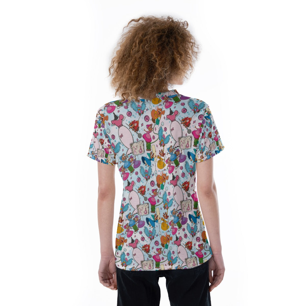 Tiny Tailors & Sewing Friends - Women's Short Sleeve V-Neck T-Shirt