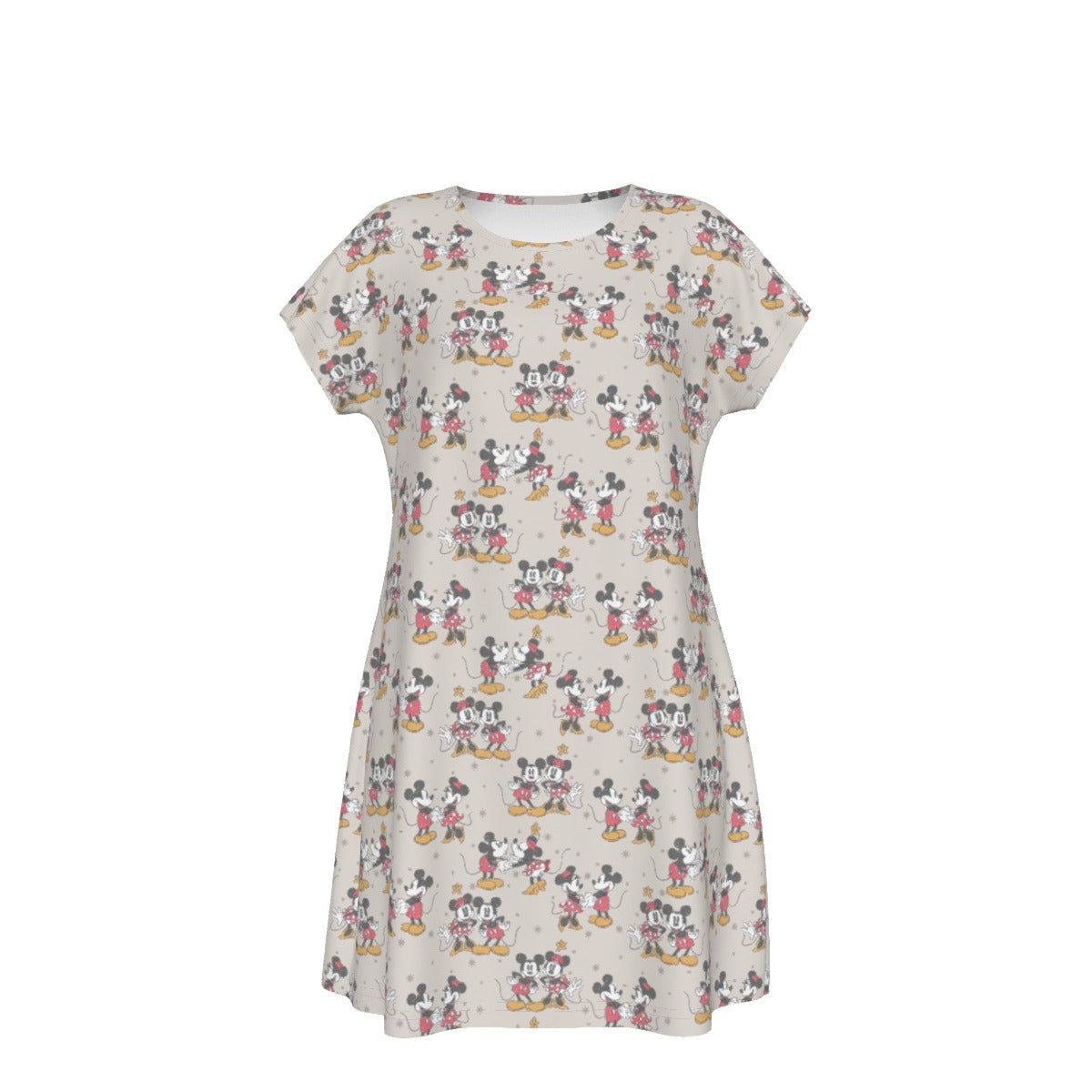 Retro Mouse & Partner - Women's T-Shirt Dress