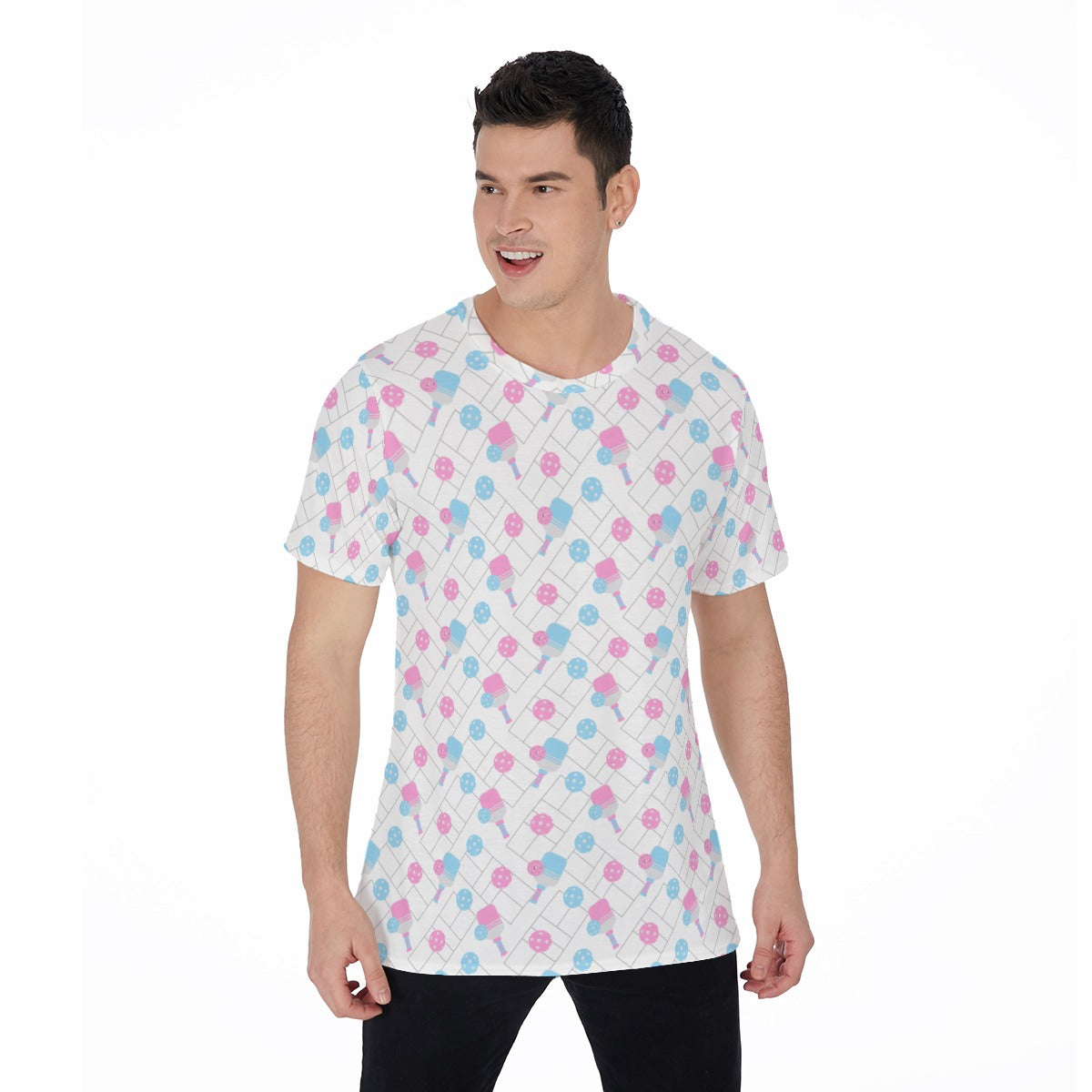 Pickleball Court Spin - Men's Short Sleeve T-Shirt