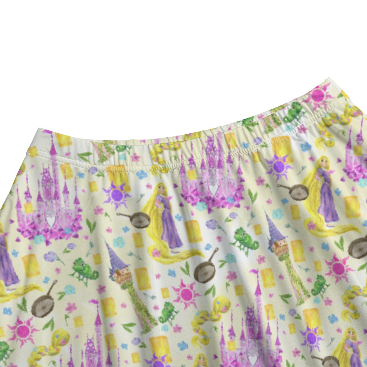Watercolor Golden Hair Kingdom - Women’s Pocket Midi Skirt