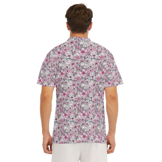 Fairytale Florals – Blossoms of Honor - Men's Polo Shirt