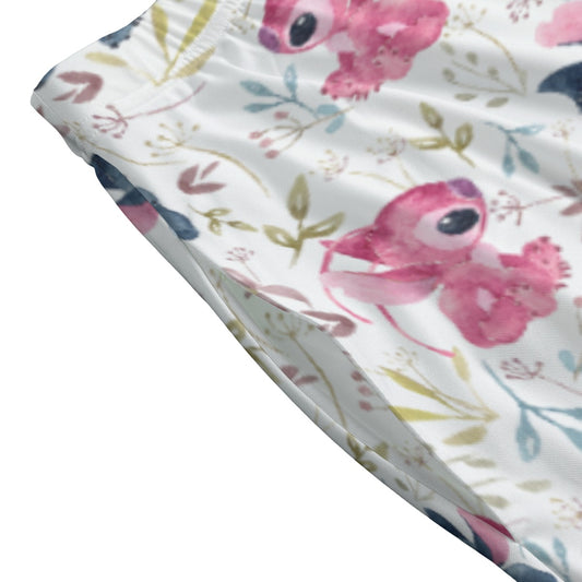 Blue Alien & Pink Friend Love - Women’s Pocket Midi Skirt