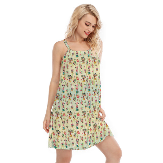 Garden Mouse Helpers at Work - Women’s Adjustable Sundress